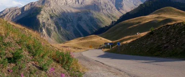 Südhang des Col de Vars Ubaye-Küste