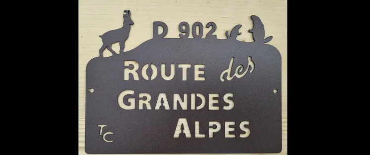 Plakette Route des Grandes Alpes Trophee des Cols