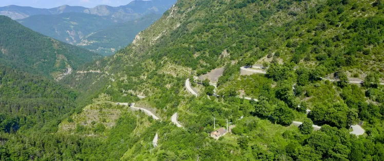 Nordhang des Col de Turini