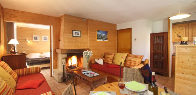 panoramique village -La Grave - Face à la Meije