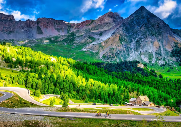 Die letzten Serpentinen des Col d'Izoard