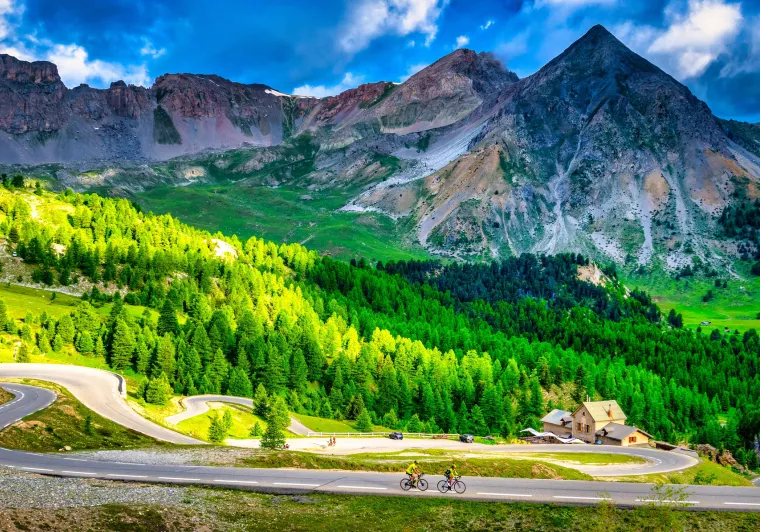 Die letzten Serpentinen des Col d'Izoard