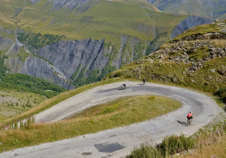 Im Col de Sarenne zwischen L'Alpe d'Huez und La Grave