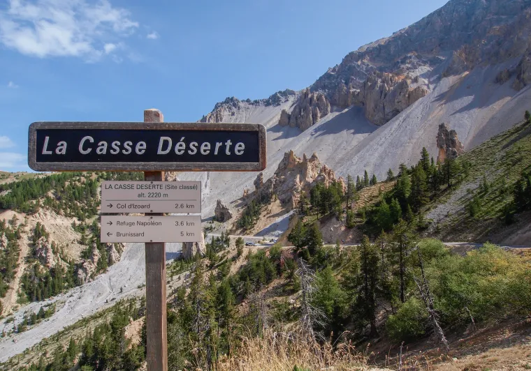 La Casse Déserte, Illustration der Erosionsarbeit