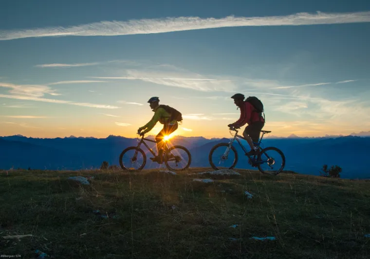 Die Chemins du Soleil mit dem Mountainbike