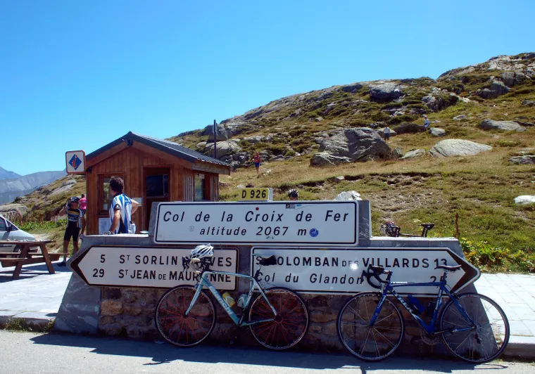 Gipfel des Col de la Croix de Fer