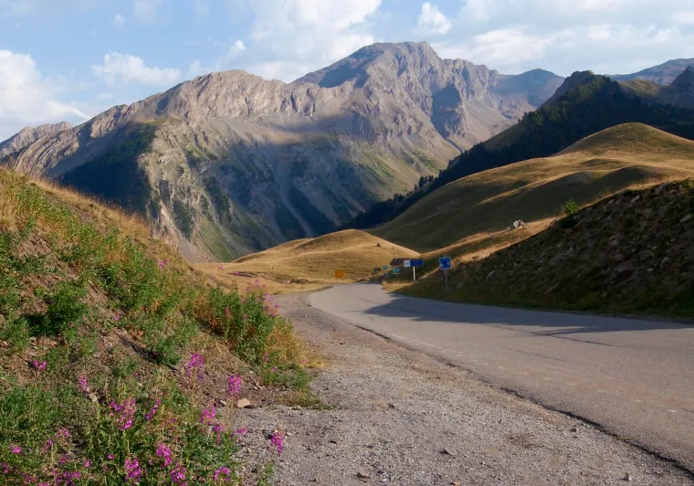 Südhang des Col de Vars Ubaye-Küste