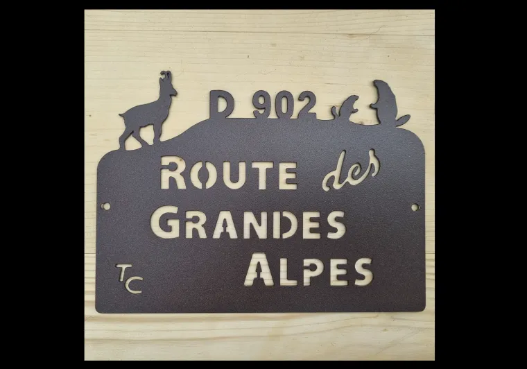 Plakette Route des Grandes Alpes Trophee des Cols