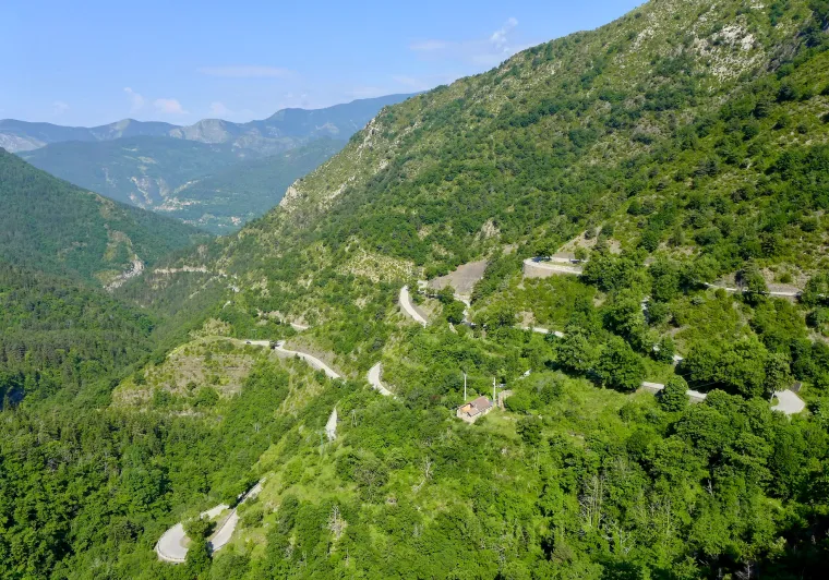 Nordhang des Col de Turini
