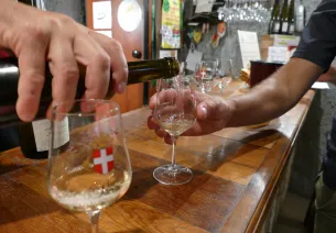 Weinprobe mit Weinen aus Savoyen